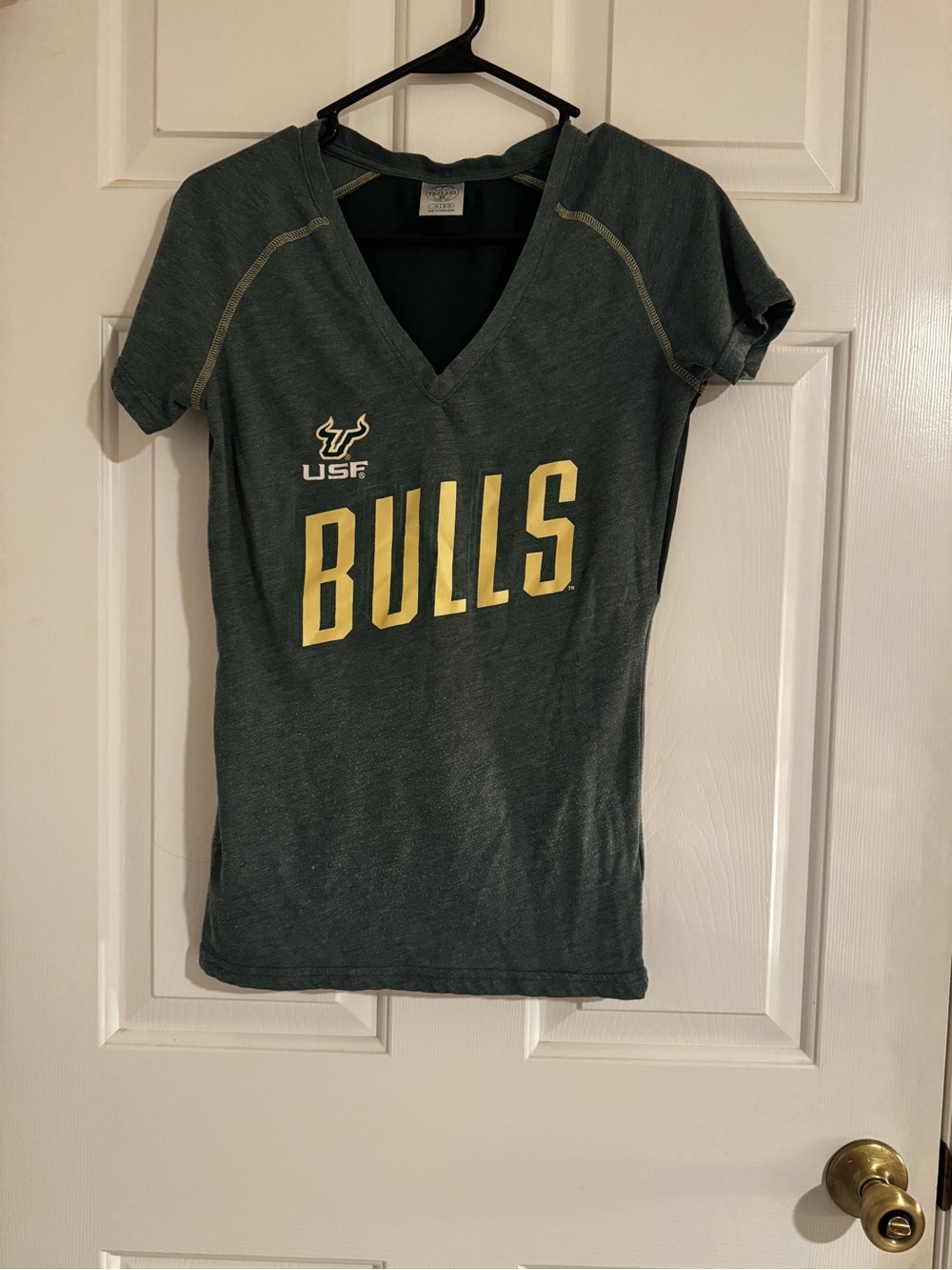 Rivalry Threads Dark Green Tee with Light Green Label